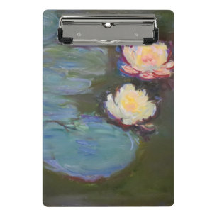 Monet Water Lily Lilies Pond Wasserlilien Malerei Mini Klemmbrett