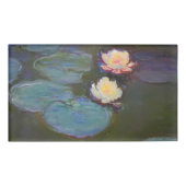 Monet Water Lily Lilies Pond Wasserlilien Malerei Namenschild (Vorderseite)