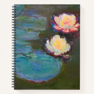 Monet Water Lily Lilies Pond Wasserlilien Malerei Notizblock