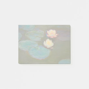 Monet Water Lily Lilies Pond Wasserlilien Malerei Post-it Klebezettel