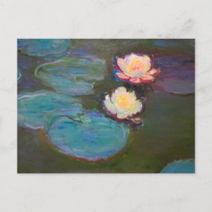 Monet Water Lily Lilies Pond Wasserlilien Malerei Postkarte