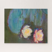 Monet Water Lily Lilies Pond Wasserlilien Malerei Puzzle (Horizontal)