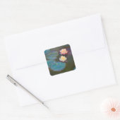 Monet Water Lily Lilies Pond Wasserlilien Malerei Quadratischer Aufkleber (Umschlag)