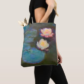 Monet Water Lily Lilies Pond Wasserlilien Malerei Tasche (Von Nahem)
