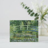 MONET Water Lily Pond 1897 Postkarte (Stehend Vorderseite)