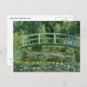 MONET Water Lily Pond 1897 Postkarte (Vorne/Hinten)
