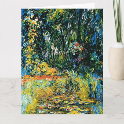 Monet - Water Lily Pond, 1918, Karte (Vorderseite)