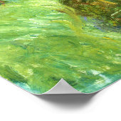 Monet - Water Lily Pond at Giverny 1919 Poster (Ecke)