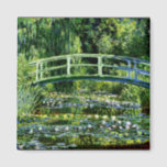 Monet - Water Lily Pond, grün Magnet<br><div class="desc">Water Lily Pond (grün),  Vintage Kunst Impressionismus Gemälde von Claude Monet</div>