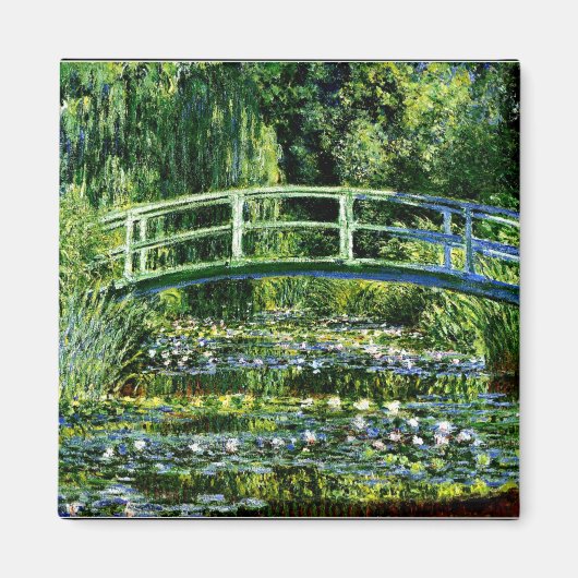Monet - Water Lily Pond, grün Magnet (Vorne)