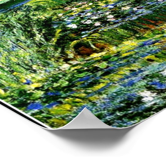 Monet - Water Lily Pond, grün Poster (Ecke)