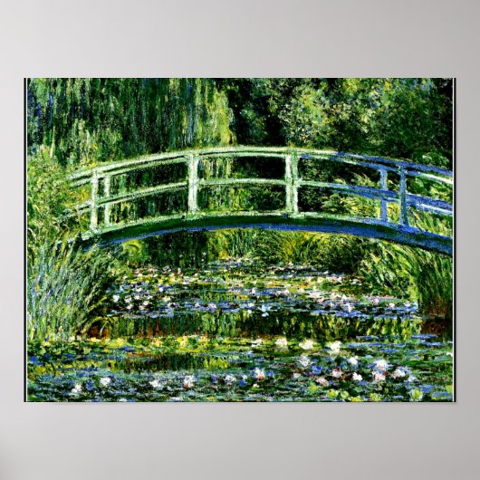 Monet - Water Lily Pond, grün Poster (Vorne)