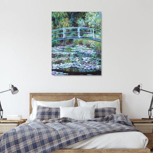Monet - Water Lily Pond & Japanese Bridge Leinwanddruck (Insitu (Schlafzimmer))