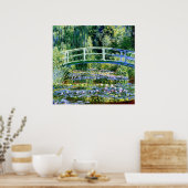 Monet - Water Lily Pond & Japanese Bridge Poster (Küche)