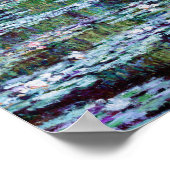 Monet - Water Lily Pond & Japanese Bridge Poster (Ecke)