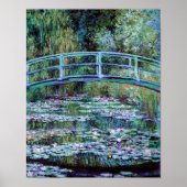 Monet - Water Lily Pond & Japanese Bridge Poster (Vorne)