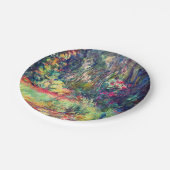 Monet Water Lily Pond Pappteller (Schrägansicht)