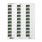 MONET "WATER LILY POND" RETURN ADDRESS LABEL (Vorne)