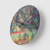 Monet Water Lily Pond Runde Wanduhr (Winkel)