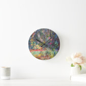 Monet Water Lily Pond Runde Wanduhr (Zuhause)