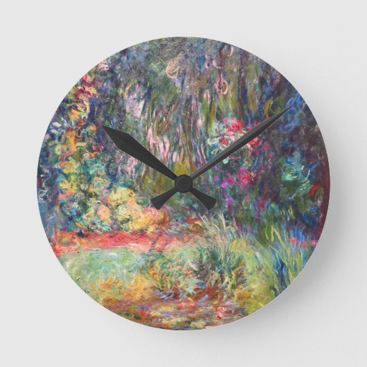Monet Water Lily Pond Runde Wanduhr (Vorderseite)