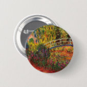 Monet Water Lily Pond und Water Irises Button (Vorne & Hinten)
