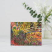 Monet Water Lily Pond und Water Irises Einladungspostkarte (Stehend Vorderseite)