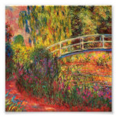 Monet Water Lily Pond und Water Irises Fotodruck (Vorne)