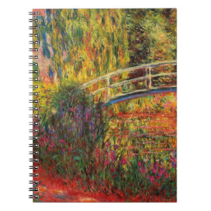Monet Water Lily Pond und Water Irises Notizblock