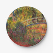 Monet Water Lily Pond und Water Irises Pappteller (Vorderseite)