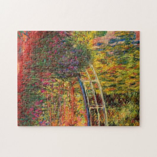 Monet Water Lily Pond und Water Irises Puzzle (Horizontal)