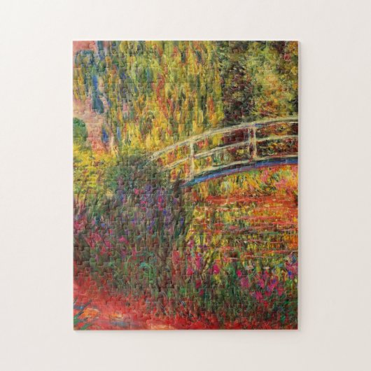 Monet Water Lily Pond und Water Irises Puzzle (Vertikal)