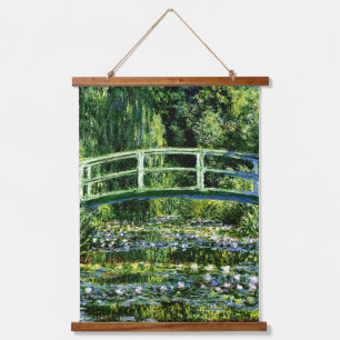 Monet - Water Lily Pond Wandteppich Mit Holzrahmen