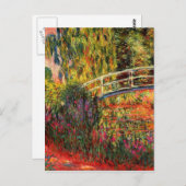 Monet - Water Lily Pond, Water Irises Postkarte (Vorne/Hinten)