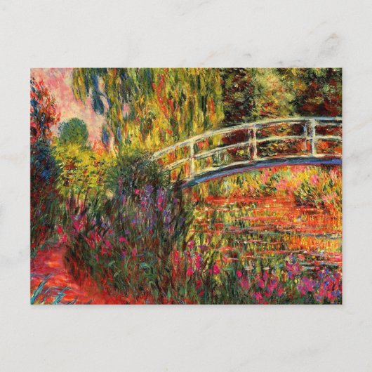 Monet - Water Lily Pond, Water Irises Postkarte (Vorderseite)
