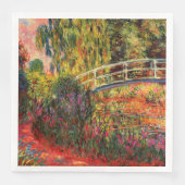 Monet - Water Lily Pond, Water Irises Serviette (Vorderseite)