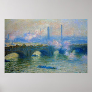 Monet: Waterloo Bridge in London von Claude Monet Poster