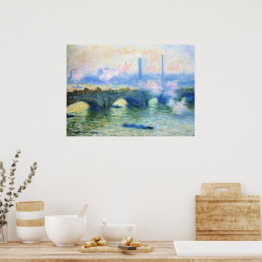 Monet - Waterloo Bridge, London, Poster (Küche)