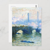 Monet - Waterloo Bridge, London Postkarte (Vorne/Hinten)