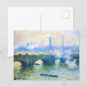 Monet - Waterloo Bridge, London, Postkarte