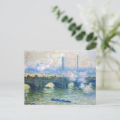 Monet - Waterloo Bridge, London, Postkarte (Stehend Vorderseite)