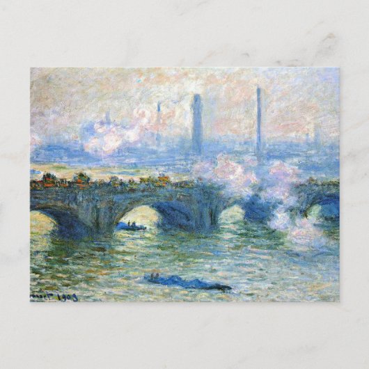 Monet - Waterloo Bridge, London, Postkarte (Vorderseite)