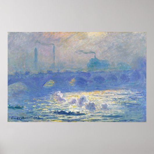 Monet - Waterloo Bridge Poster (Vorne)