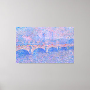 Monet - Waterloo-Brücke, Sonnenlicht-Effekt Leinwanddruck
