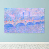 Monet - Waterloo-Brücke, Sonnenlicht-Effekt Leinwanddruck (Insitu (Holzboden))
