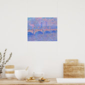 Monet - Waterloo-Brücke, Sonnenlicht-Effekt, Poster (Küche)