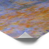 Monet - Waterloo Brücke, Sonnenlicht im Nebel Poster (Ecke)