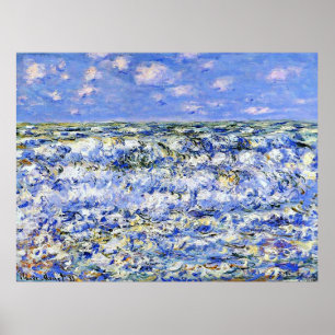 Monet - Waves Breaking, berühmtes Kunstwerk Poster