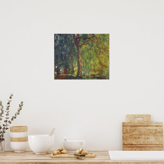 Monet - Weeping Willow Poster (Küche)