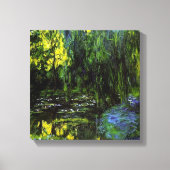 MONET WEEPING WILLOWS Stretched Canvas Print Leinwanddruck (Vorderseite)